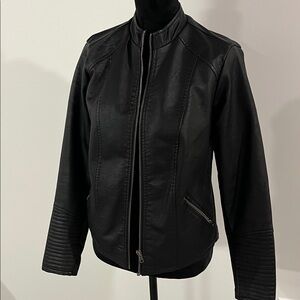 Torrid Black faux leather Bomber/Motorcycle Jacket